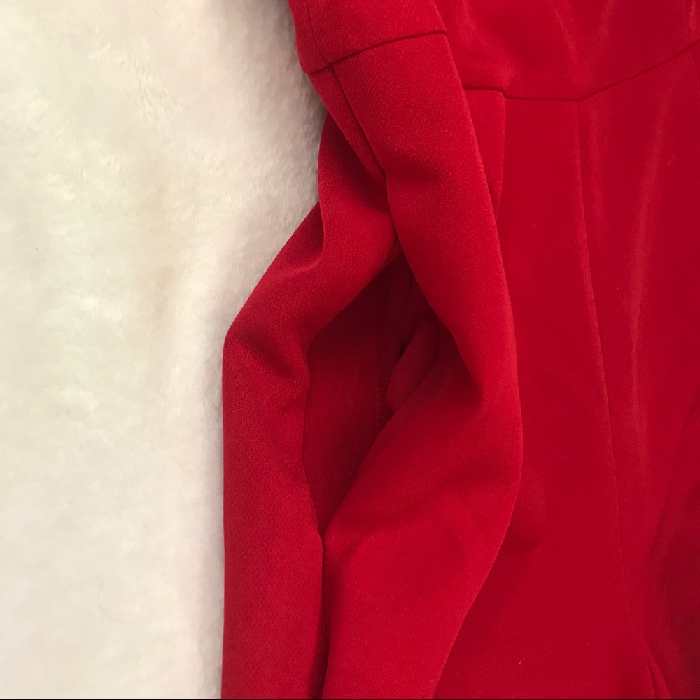 Red express jumpsuit with pockets - Picture 4 of 4